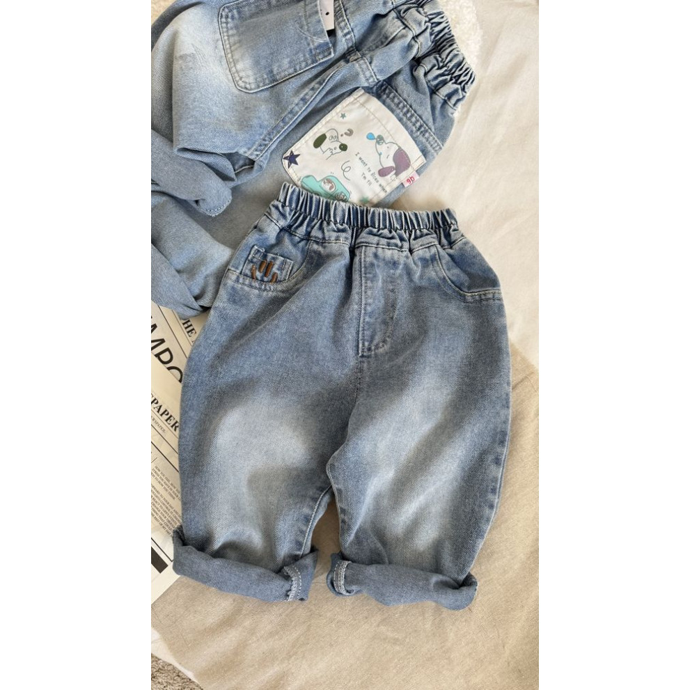 Джинси хлопчику Smile колір синій 11016