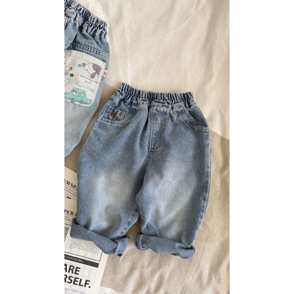 Джинси хлопчику Smile колір синій 11016