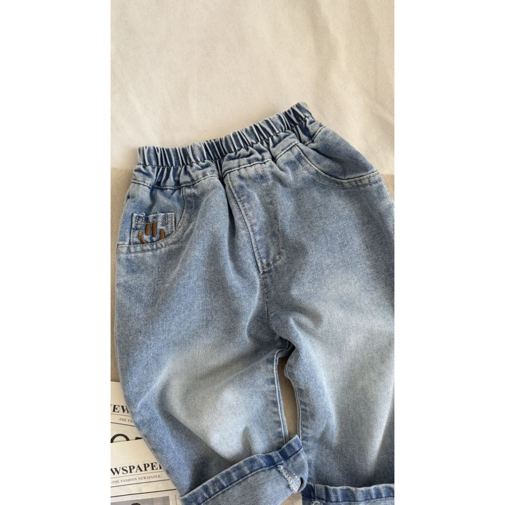 Джинси хлопчику Smile колір синій 11016