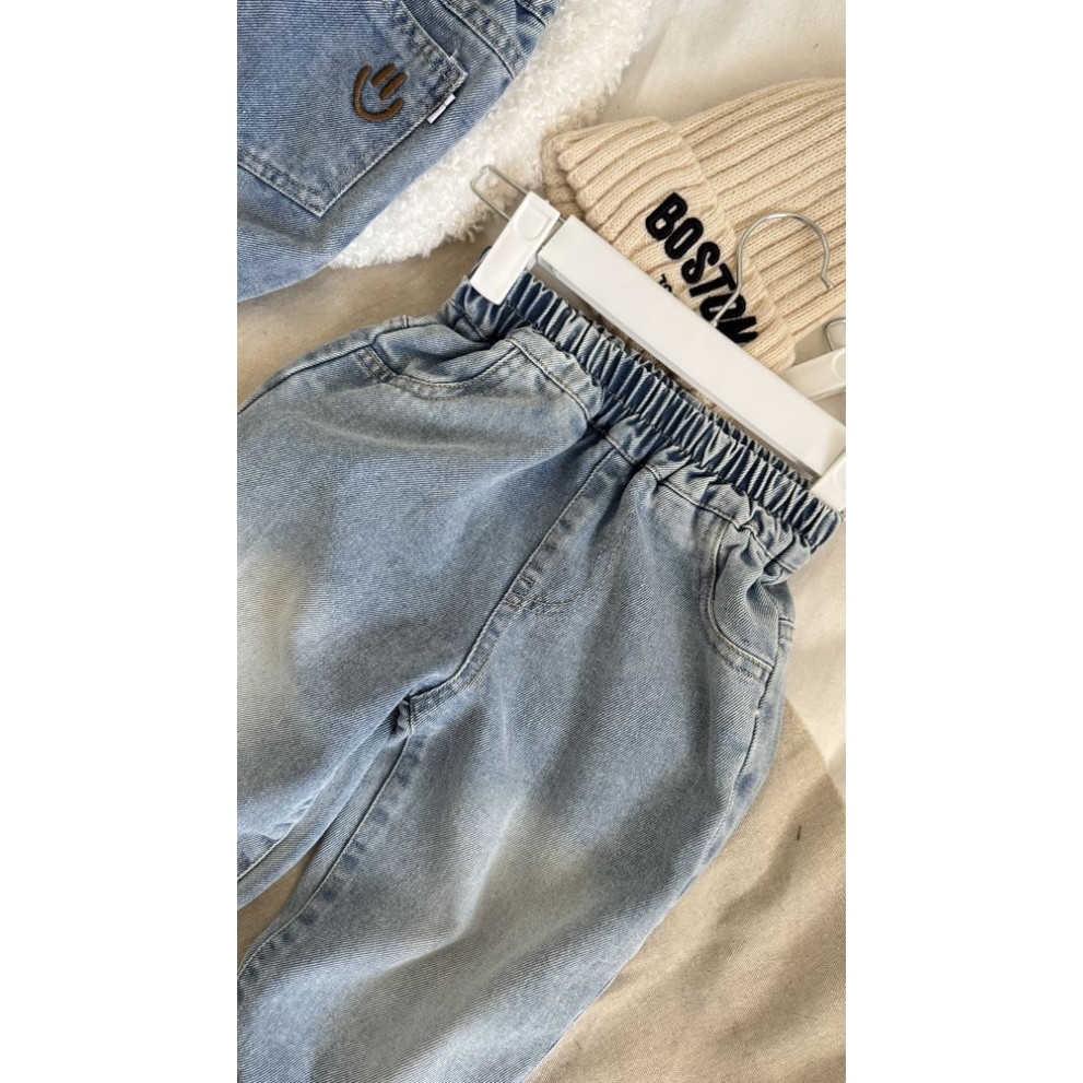 Джинси для хлопчика Car and Dogs колір блакитний 11017