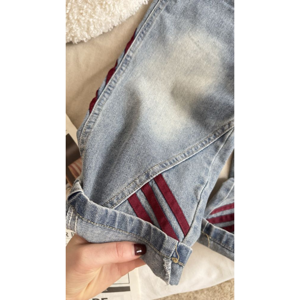 Джинси для хлопчика зі смужками колір синій 11020