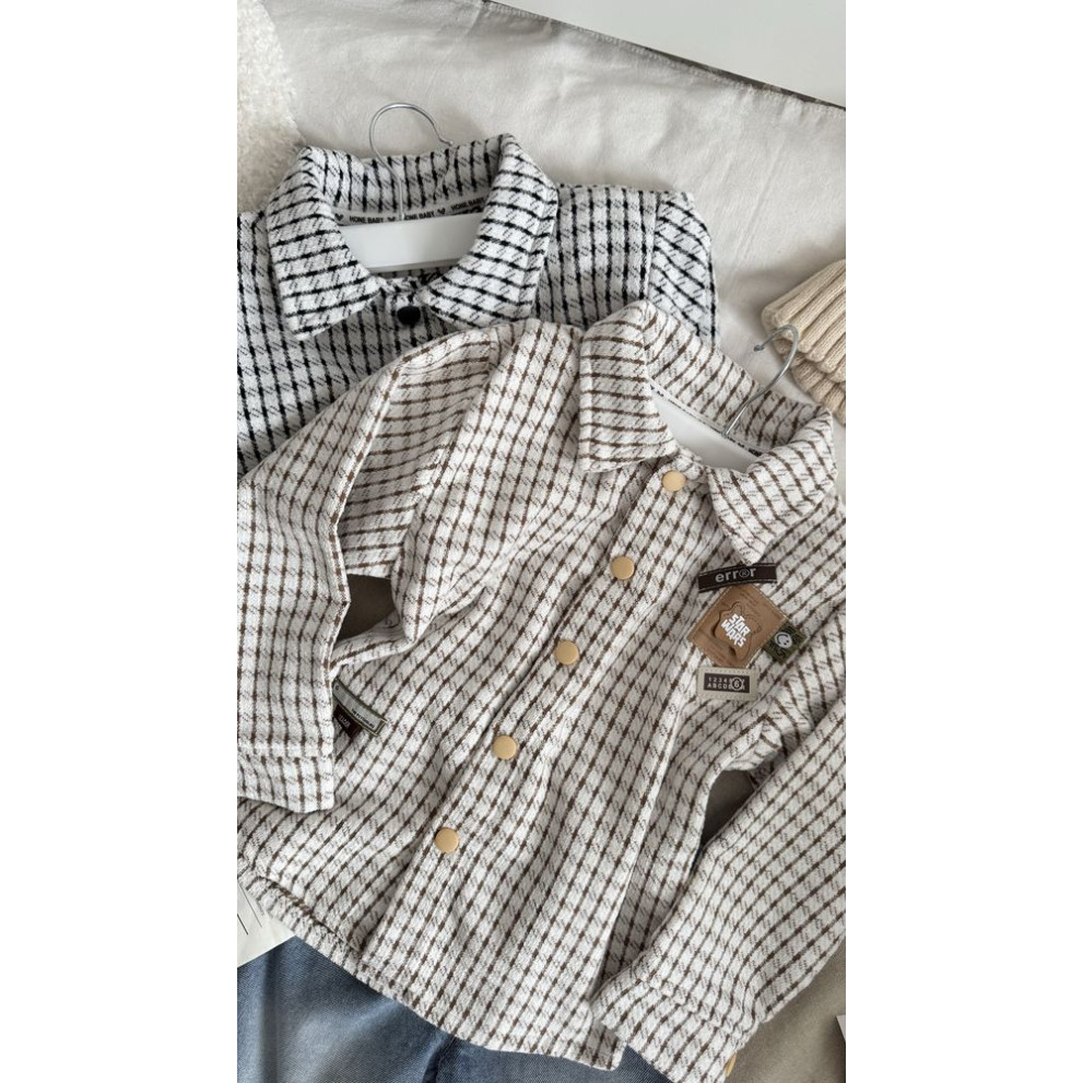 Сорочка стильна Error біла з коричневим 11022