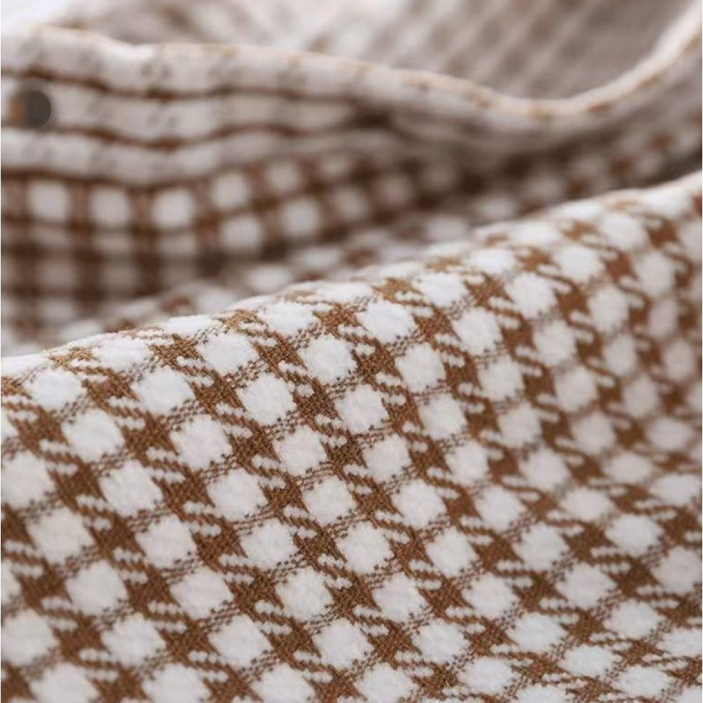 Сорочка стильна Error біла з коричневим 11022