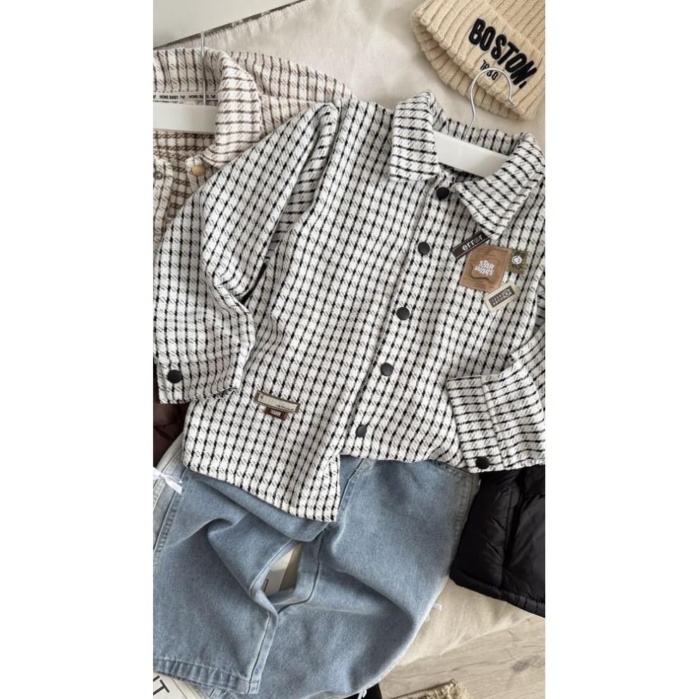 Сорочка стильна Error біла з чорним 11023