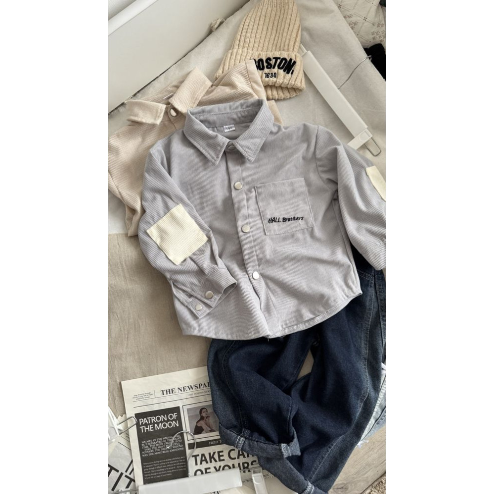 Сорочка хлопчику вельветова Hall Brother 11028