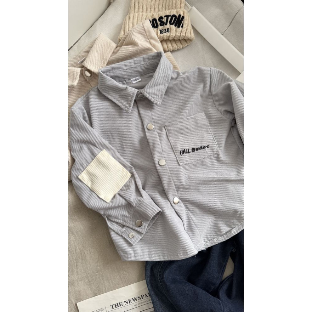 Сорочка хлопчику вельветова Hall Brother 11028