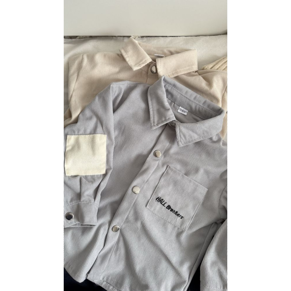 Сорочка хлопчику вельветова Hall Brother 11028