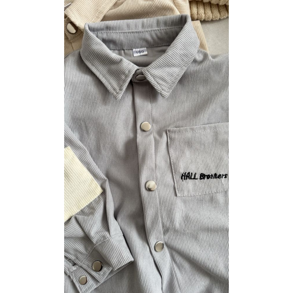 Сорочка хлопчику вельветова Hall Brother 11028