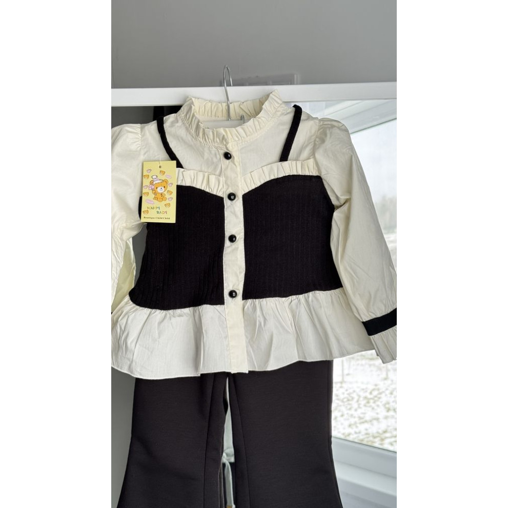 Костюм стильний для дівчинки з блузкою 11035