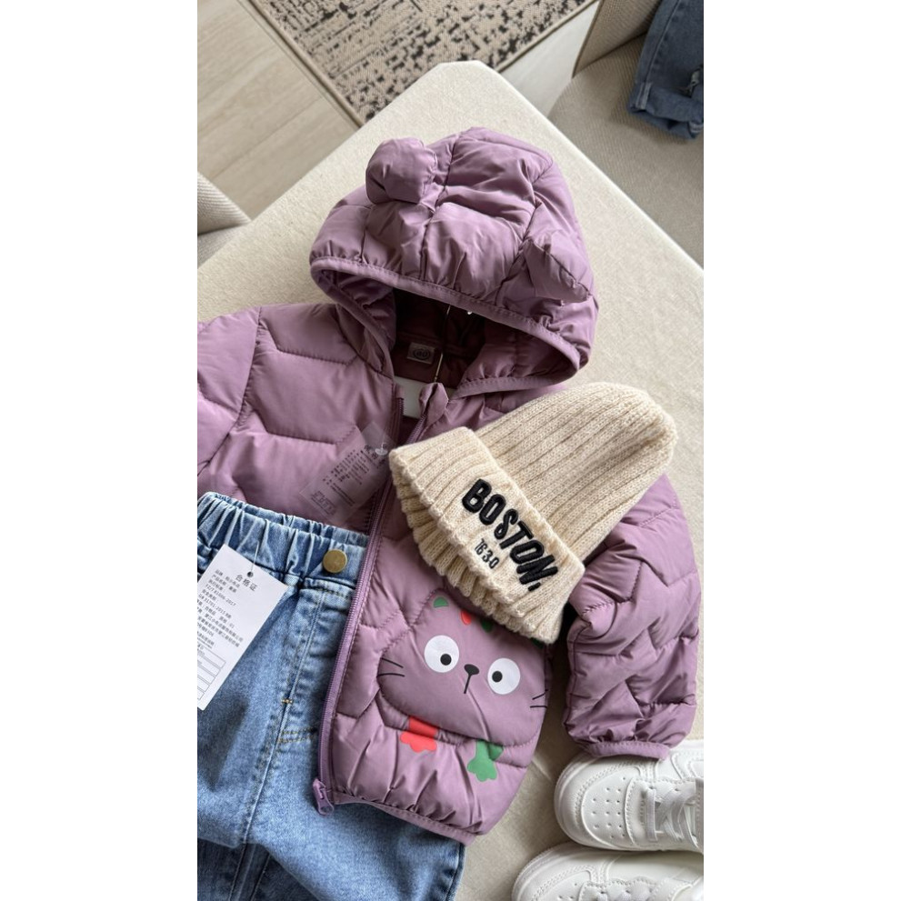 Демісезонна курточка з котиком 11039