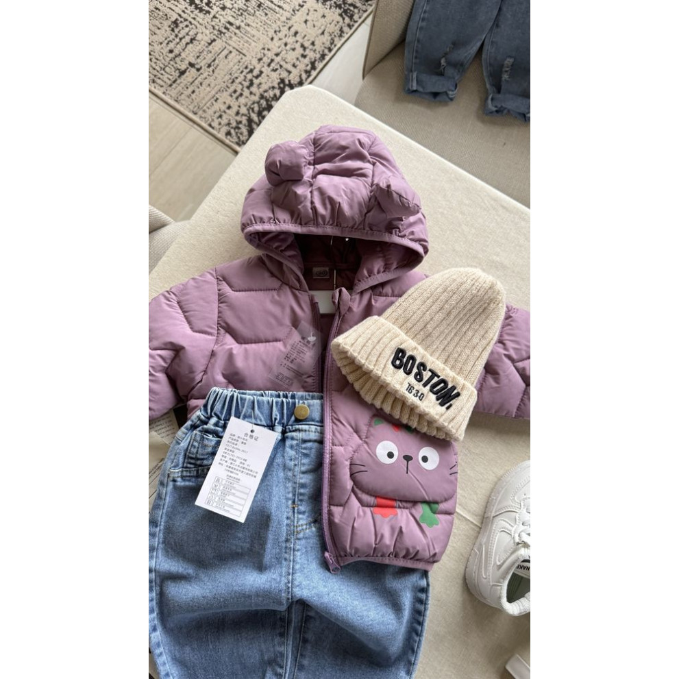 Демісезонна курточка з котиком 11039