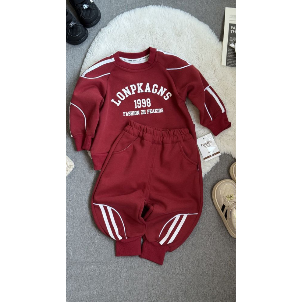 Спортивний костюм хлопчику колір червоний 11043