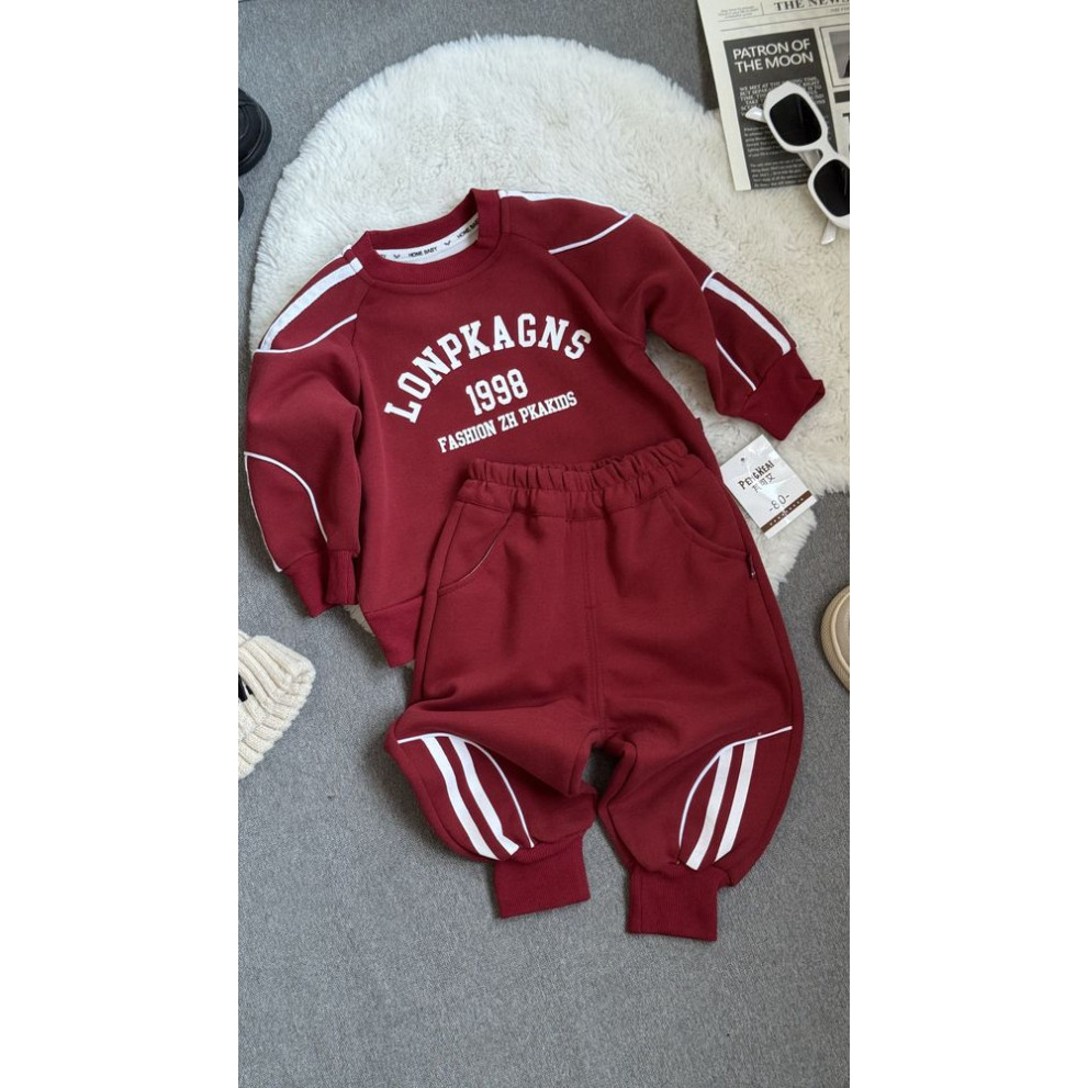 Спортивний костюм хлопчику колір червоний 11043