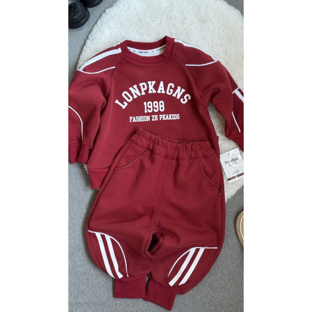 Спортивний костюм хлопчику колір червоний 11043