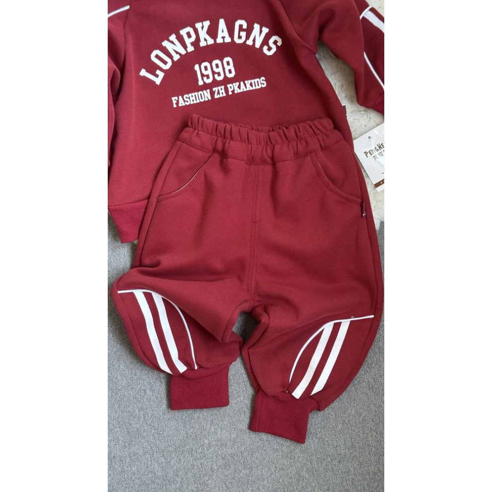 Спортивний костюм хлопчику колір червоний 11043