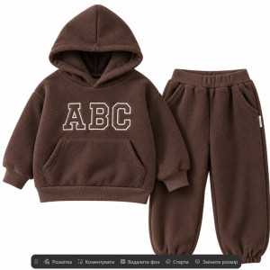 Костюм утеплений Abc колір коричневий 11215