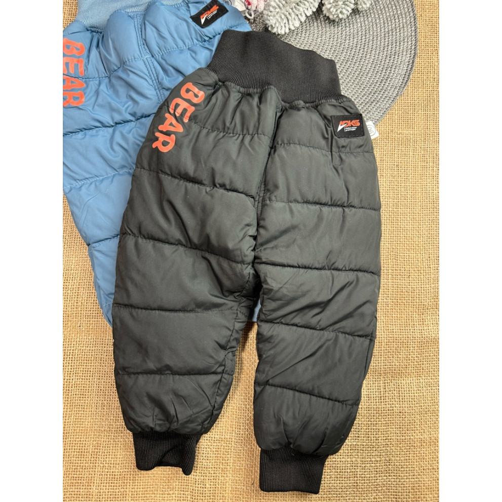 Утеплені штани Bear чорні 10179 Утеплені штани Bear чорні 10179