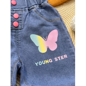 Джинси для дівчинки Метелик 10364