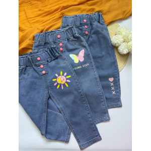 Джинси для дівчинки Метелик 10364