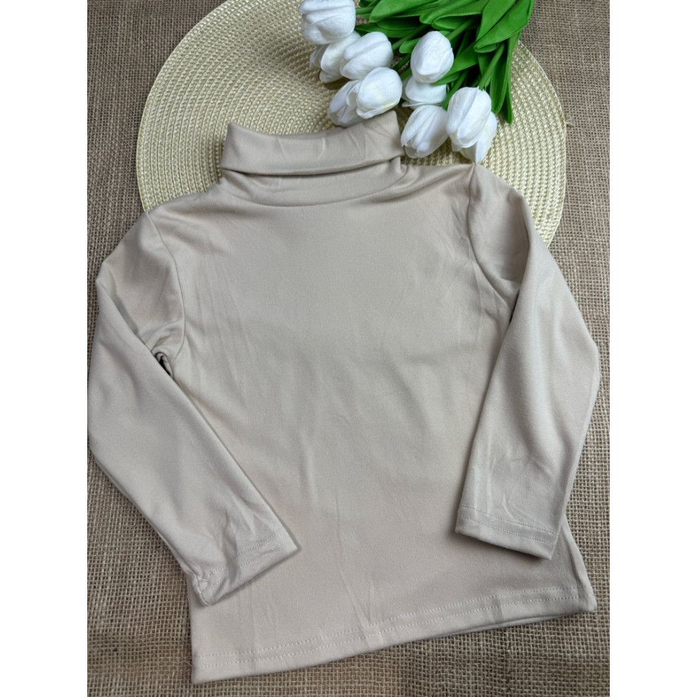 Водолазка-гольф дитячий світло-коричневий 10622