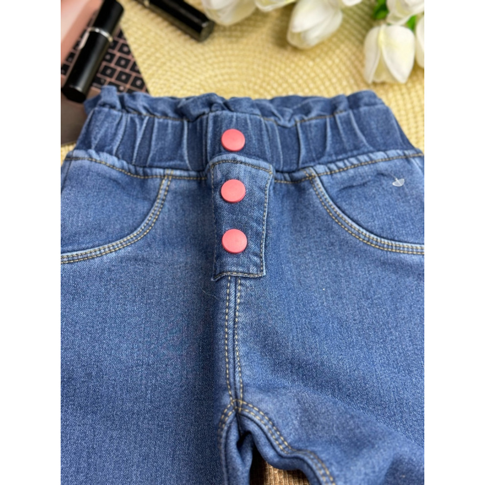 Джинси для дівчинки утеплені сині 10623