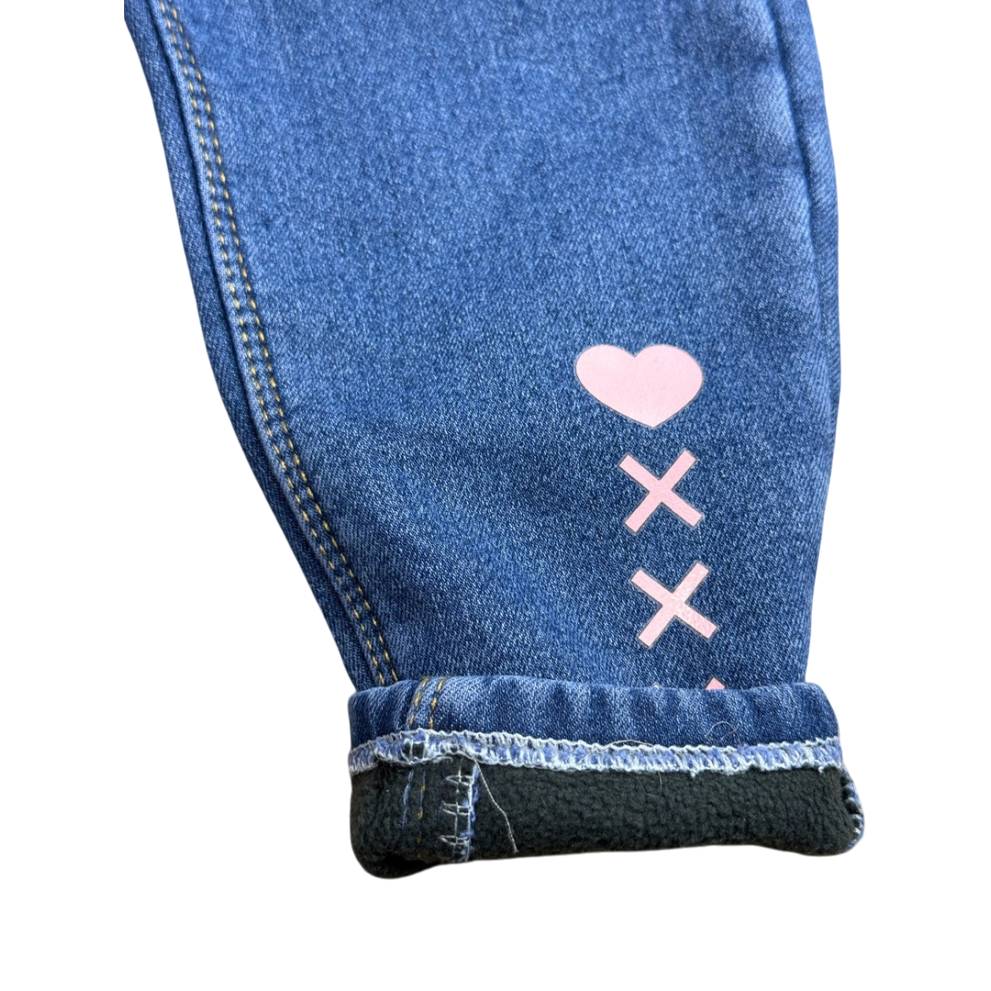 Джинси для дівчинки утеплені  сині 10634