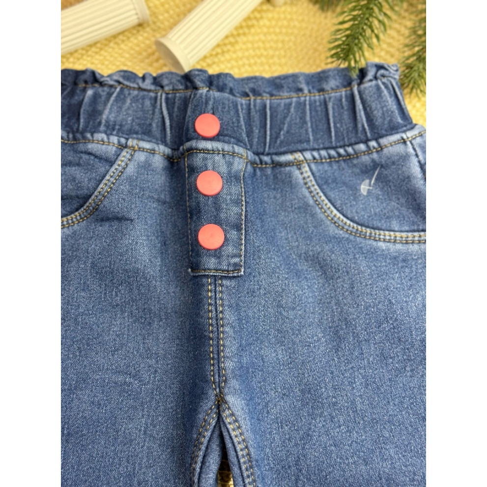 Джинси для дівчинки утеплені  сині 10634