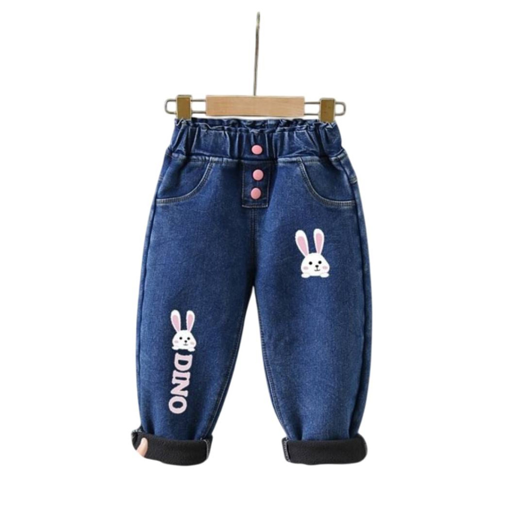 Джинси для дівчинки утеплені Dino синій 10635