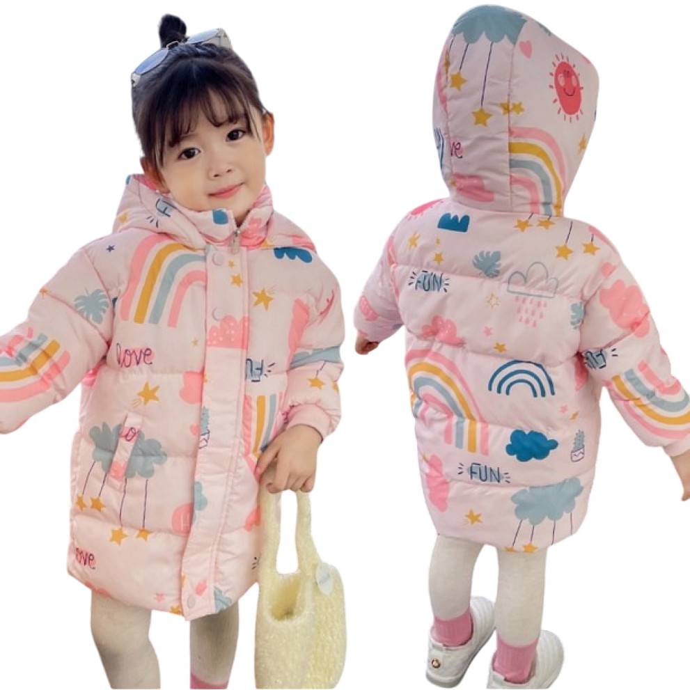 Пальто єврозима для дівчинки рожеве 10637 Пальто єврозима для дівчинки рожеве 10637