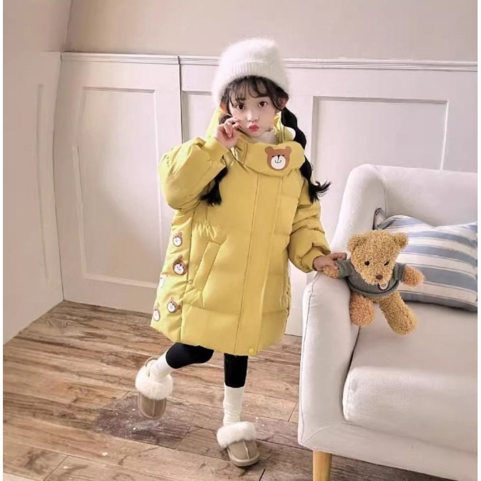 Пальто зимове дитяче Bear жовте 10640