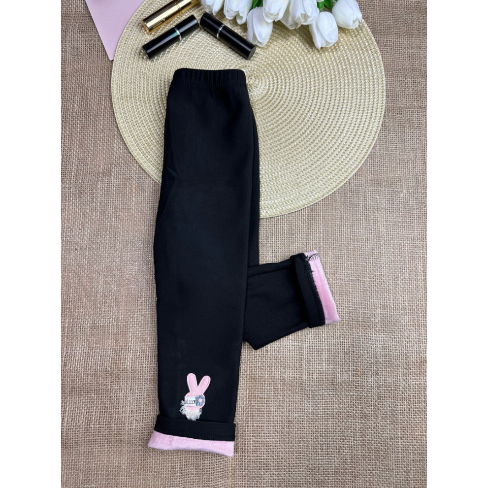 Лосини для дівчинки теплі чорний 10650