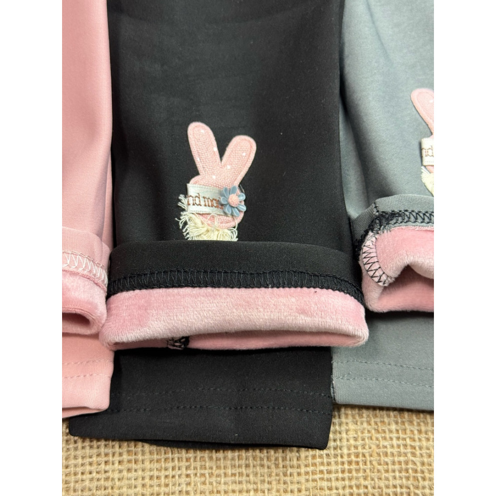 Лосини для дівчинки теплі чорний 10650