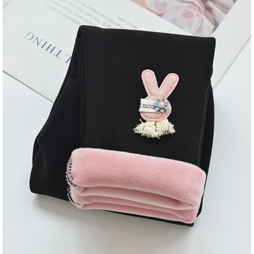 Лосини для дівчинки теплі чорний 10650