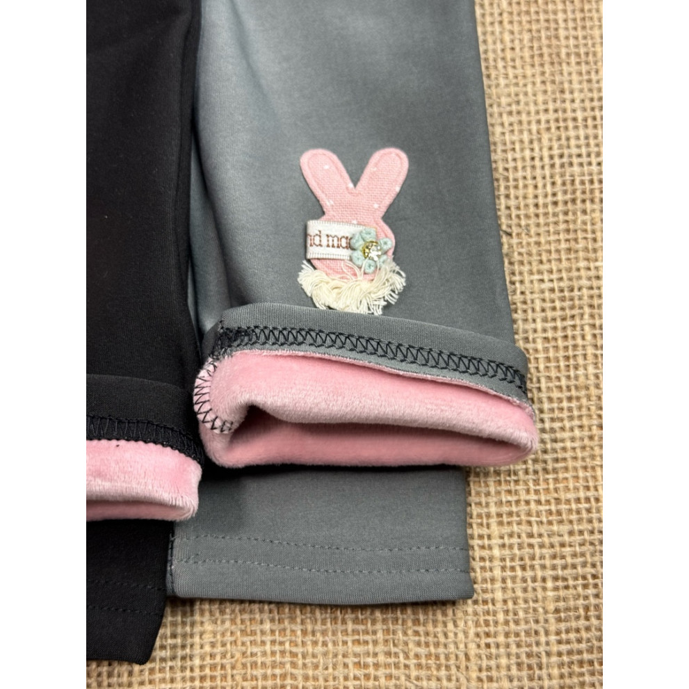 Лосини для дівчинки теплі сірий 10651