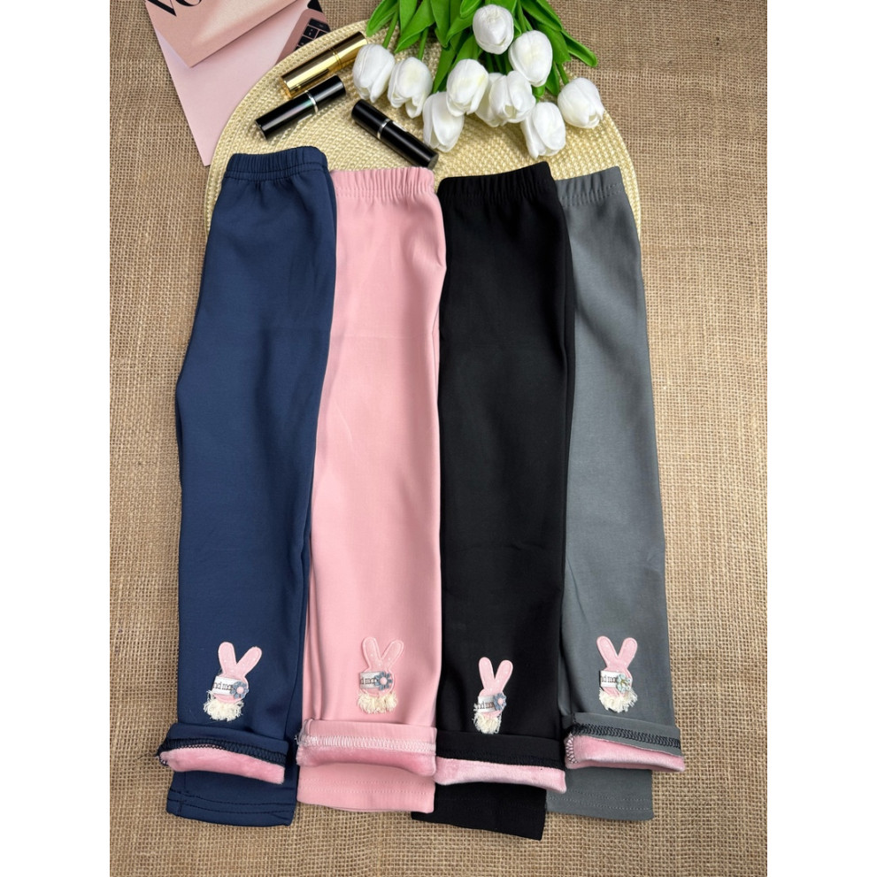 Лосини для дівчинки теплі темно-синій 10652