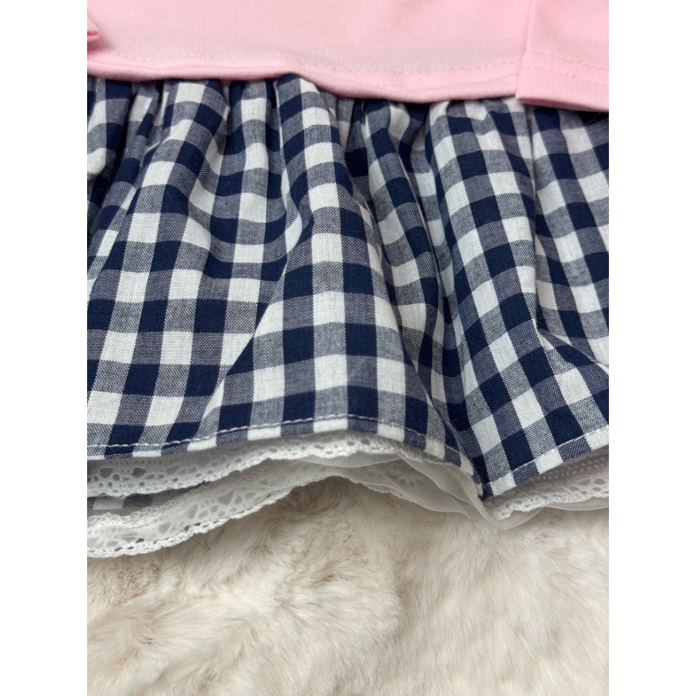 Сукня для дівчинки з зайчиком колір рожевий 10678