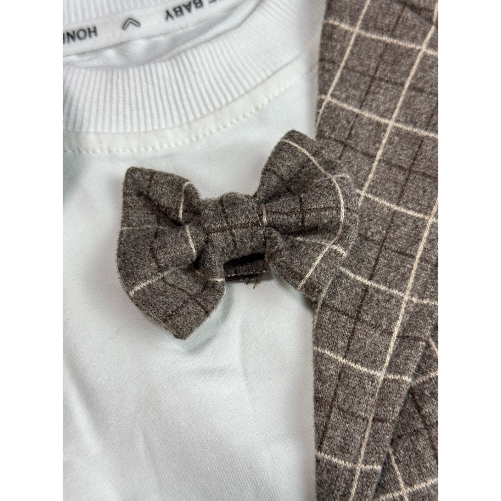 Нарядний костюм трійка хлопчику коричневий 10695 Нарядний костюм трійка хлопчику коричневий 10695