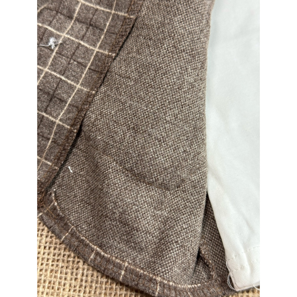 Нарядний костюм трійка хлопчику коричневий 10695 Нарядний костюм трійка хлопчику коричневий 10695