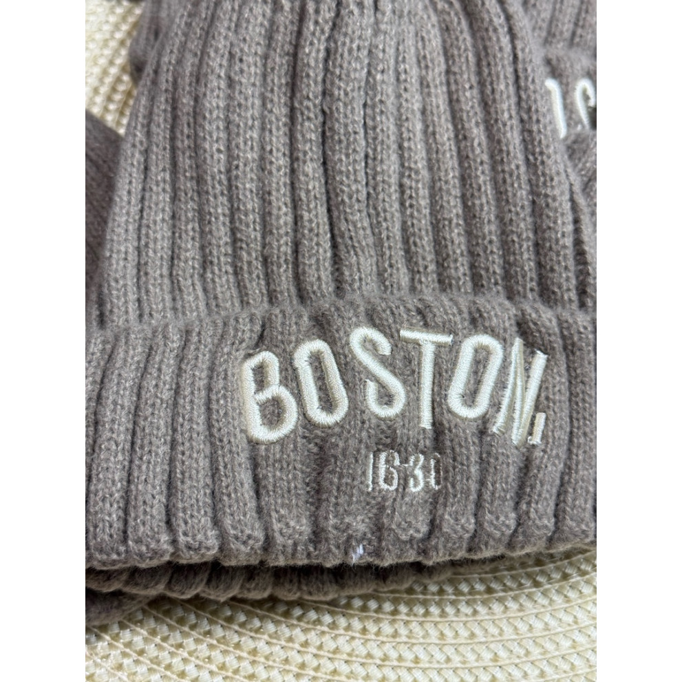 Шапка на весну Boston колір сірий 10698