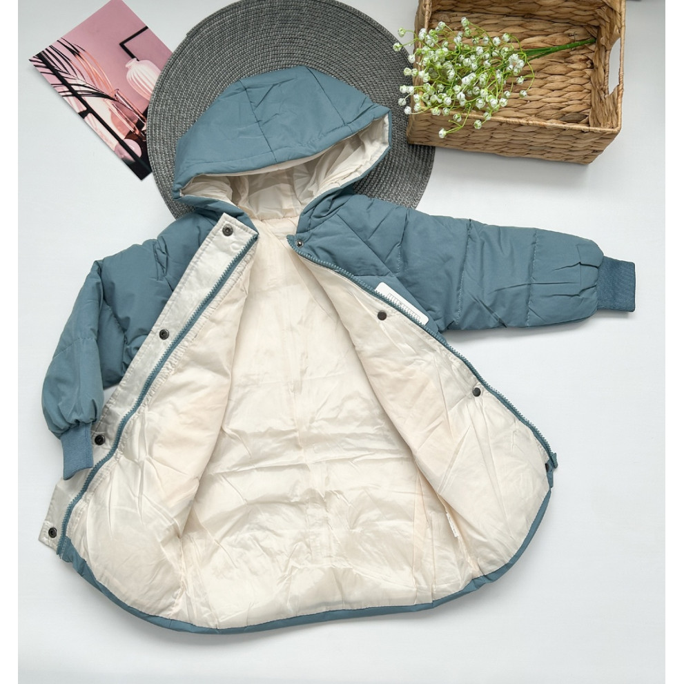 Пальто демісезонне синє 1557