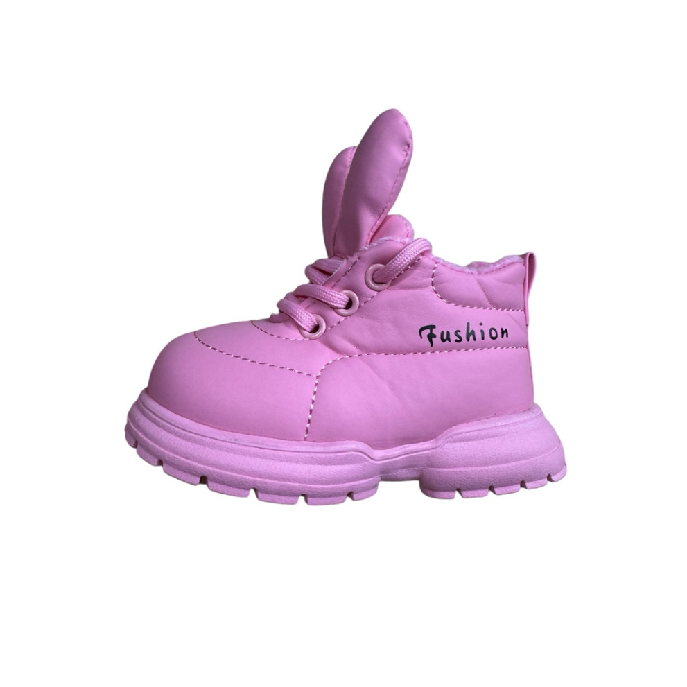 Чобітки дитячі демісезонні з вушками Fushion колір рожевий 10702