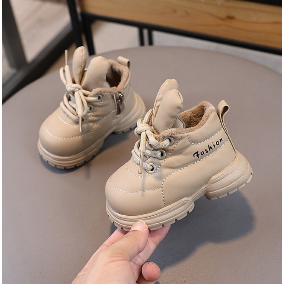 Чобітки дитячі демісезонні з вушками Fushion колір бежевий 10703