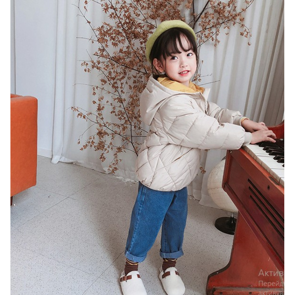 Демісезонна куртка дитяча колір бежевий 10715 Демісезонна куртка дитяча колір бежевий 10715