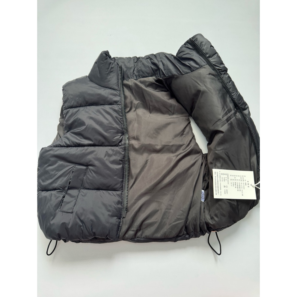 Демісезонна жилетка колір чорний 10722