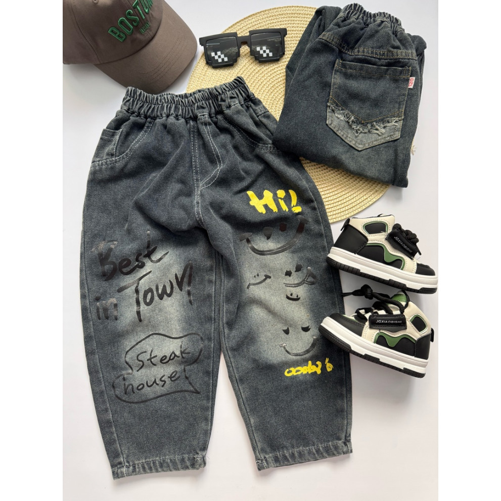 Джинси стильні Hi для хлопчика 10723 Джинси стильні Hi для хлопчика 10723