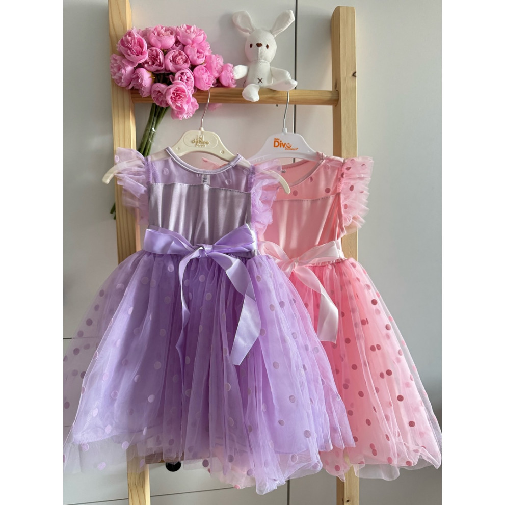 Сукня для дівчинки колір світло-фіолетовий 10732