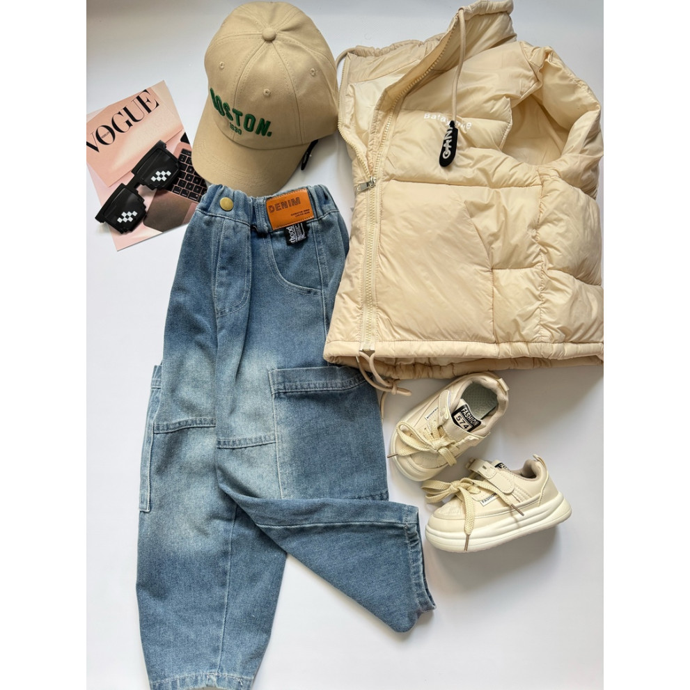 Жилетка демісезонна Balayinhe колір бежевий 10736 Жилетка демісезонна Balayinhe колір бежевий 10736