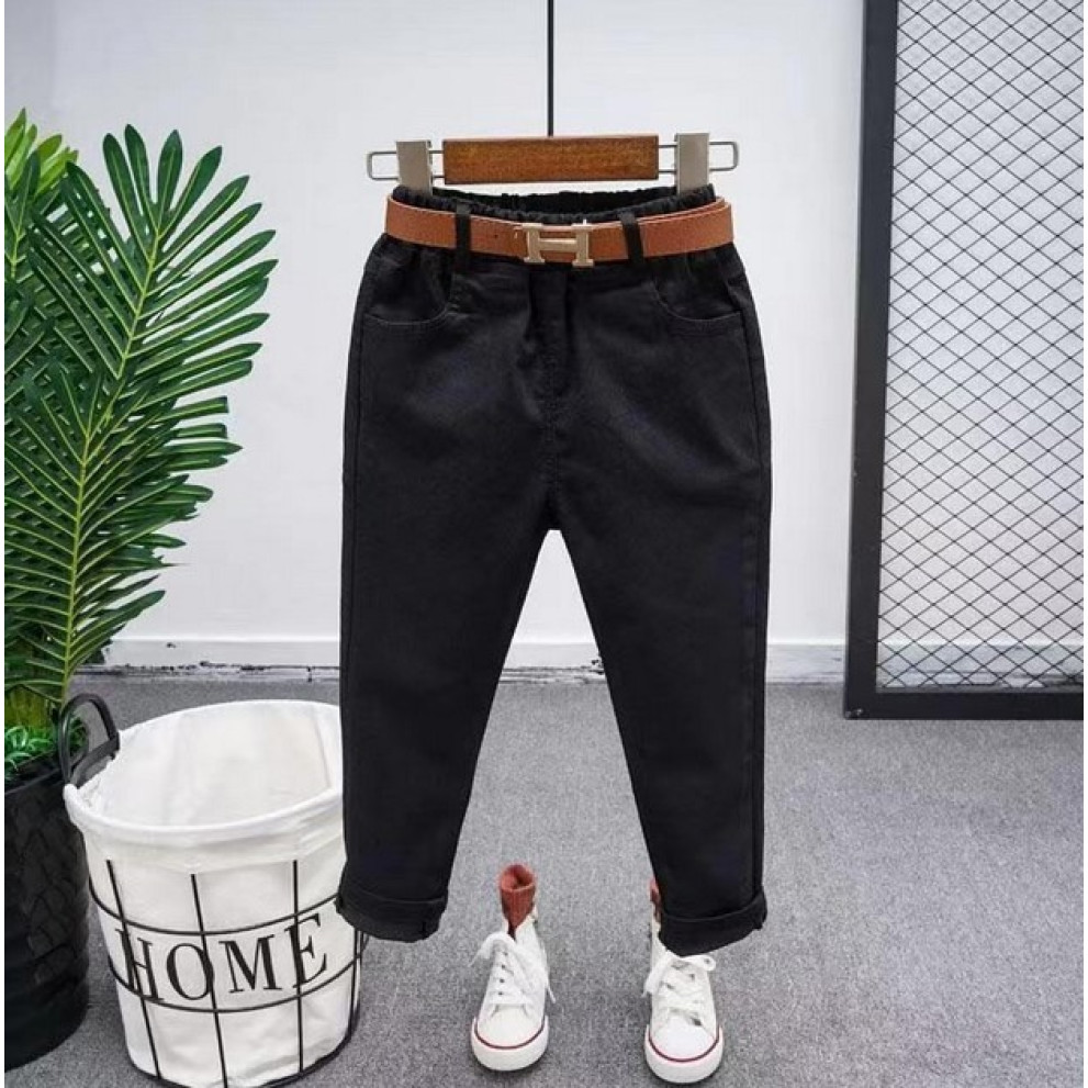 Штанці котонові для хлопчика колір чорний 10745