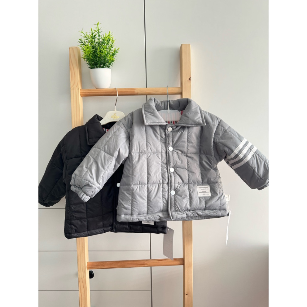 Стильний бомбер для хлопчика колір сірий 10746