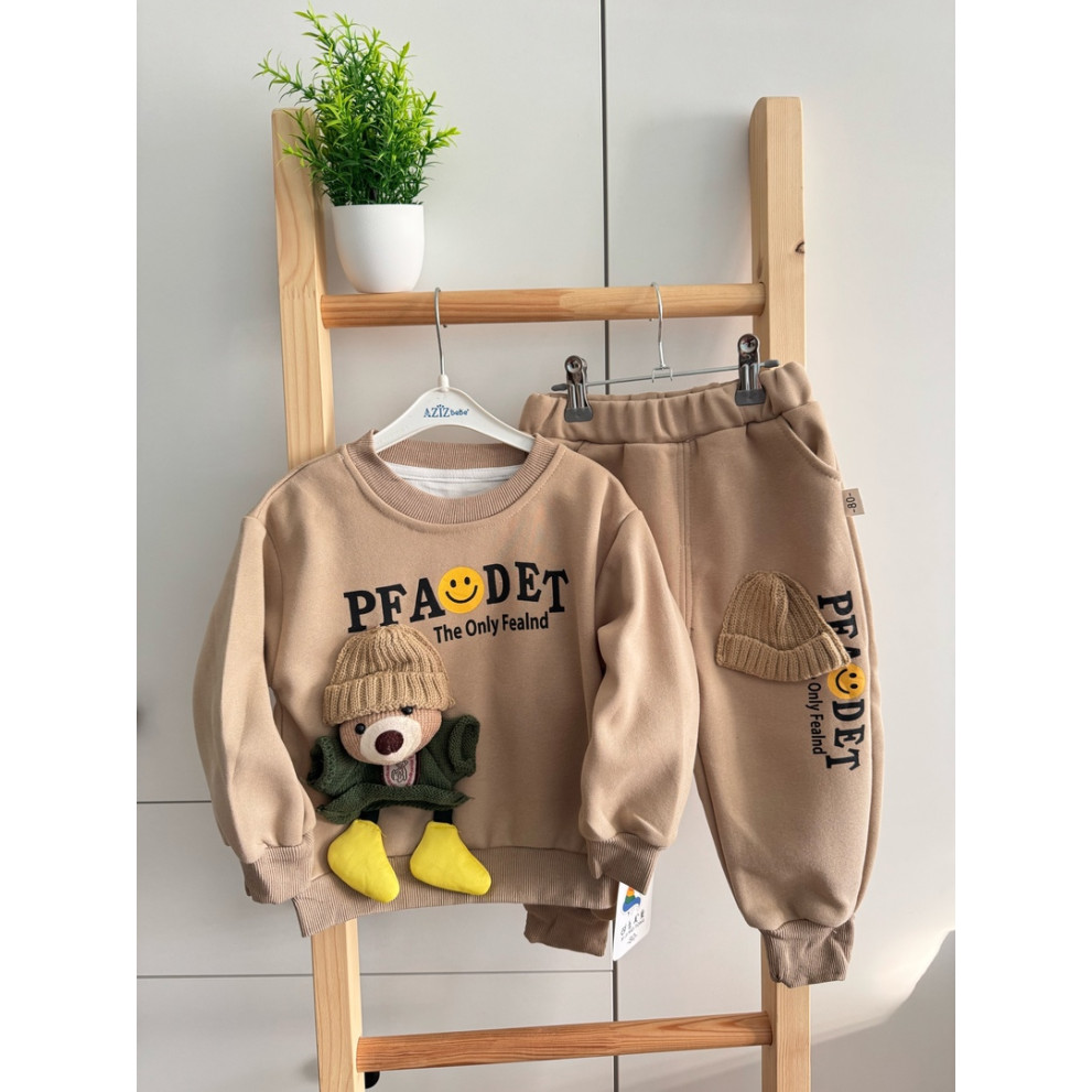 Костюм PfaDet з ведмедиком колір коричневий 10751 Костюм PfaDet з ведмедиком колір коричневий 10751